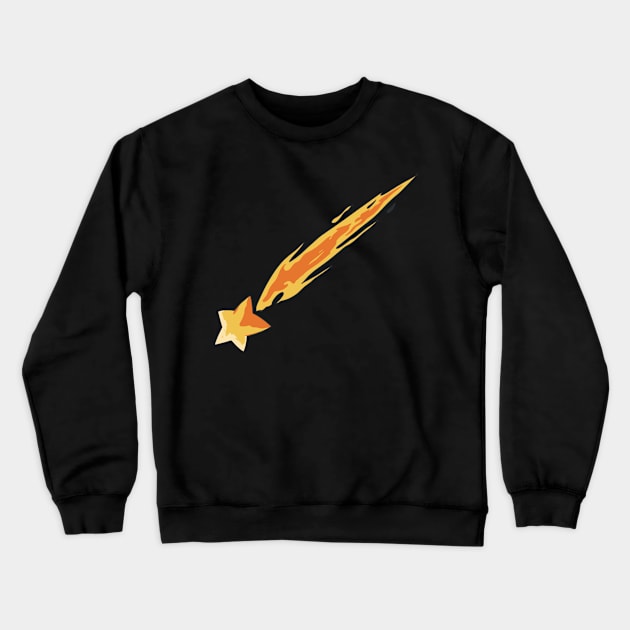 Shooting Star Space Asteroid Asteroids Crewneck Sweatshirt by fromherotozero